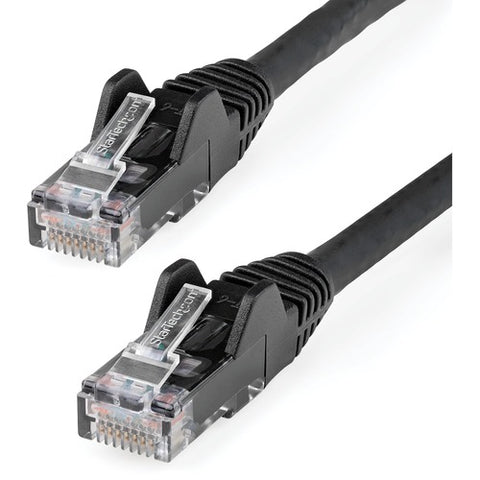 StarTech.com 1ft LSZH CAT6 Ethernet Cable - Black Snagless Patch Cord N6LPATCH1BK