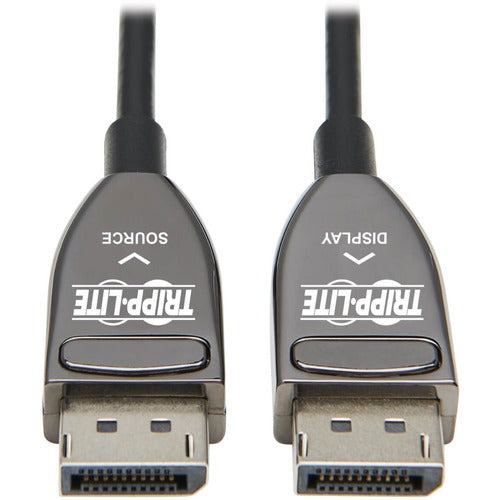 Tripp Lite by Eaton P580F3-15M-8K6 DisplayPort Fiber Active Optical Cable, M/M, Black, 15 m (49 ft.) P580F3-15M-8K6