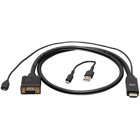 C2G 6ft HDMI to VGA Active Video Adapter Cable - USB Power - M/M C2G41472