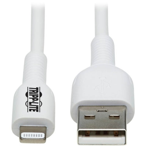 Tripp Lite by Eaton Safe-IT M100AB-01M-WH Lightning/USB Data Transfer Cable M100AB-01M-WH