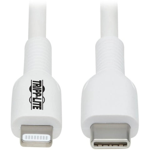 Tripp Lite by Eaton USB-C to Lightning Sync/Charge Cable (M/M), MFi Certified, White, 1 m (3.3 ft.) M102-01M-WH