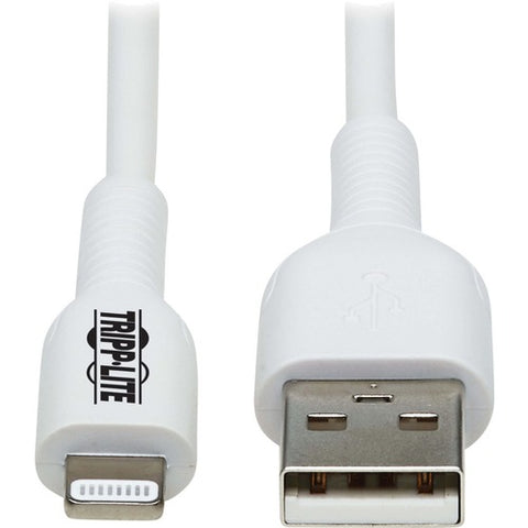 Tripp Lite by Eaton Safe-IT M100AB-03M-WH Sync/Charge Lightning/USB Data Transfer Cable M100AB-03M-WH