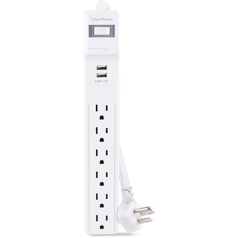 CyberPower Home Office P606URC2 6-Outlet Surge Suppressor/Protector P606URC2