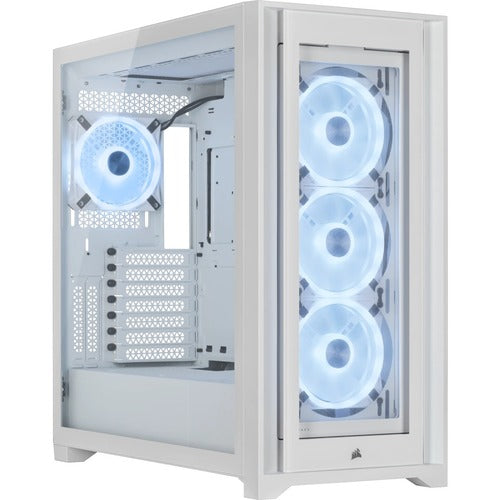 Corsair iCUE 5000X RGB QL Edition Mid-Tower ATX Case - True White CC-9011233-WW