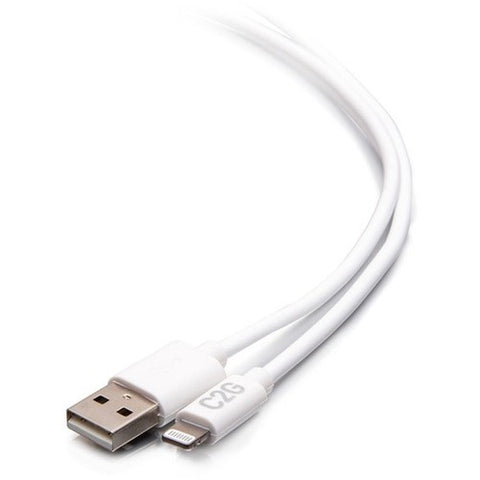 C2G 6ft USB A to Lightning Cable - Charge &amp; Sync Cable - White C2G29906
