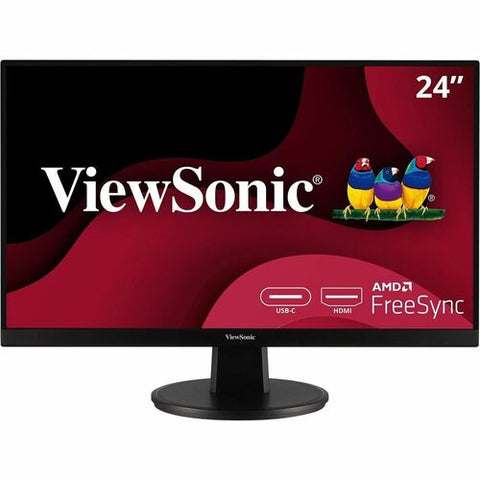 ViewSonic VA2447-MHU - 24" 1080p 75Hz Monitor with FreeSync Premium, USB C and HDMI VA2447-MHU