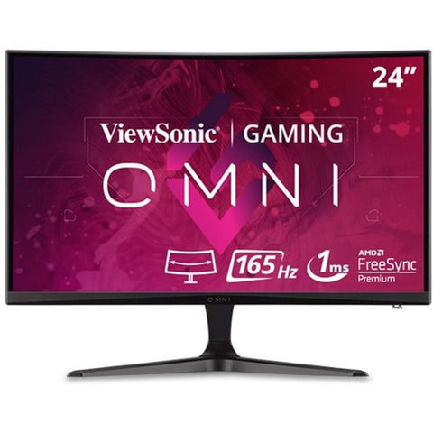 ViewSonic VX2418C - 24" OMNI Curved 1080p 1ms 165Hz Gaming Monitor with FreeSync Premium VX2418C