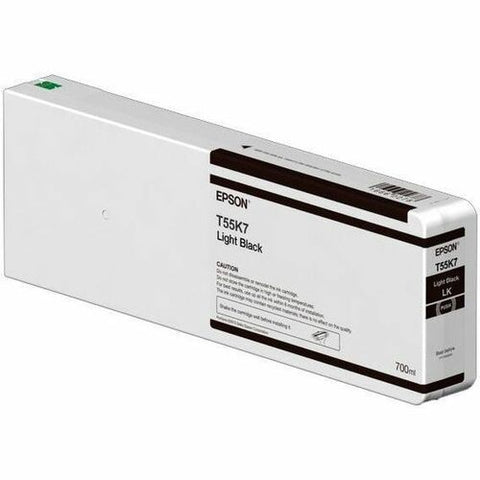 Epson Singlepack Light Black T55K700 UltraChrome HDX/HD 700ml T55K700