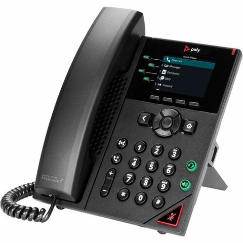 Poly VVX 250 4-Line IP Phone and PoE-Enabled with Power Supply 89B66AA#ABA
