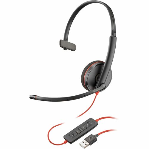 Poly Blackwire C3210 USB-A Black Headset (Bulk Qty.50) 77R24A6