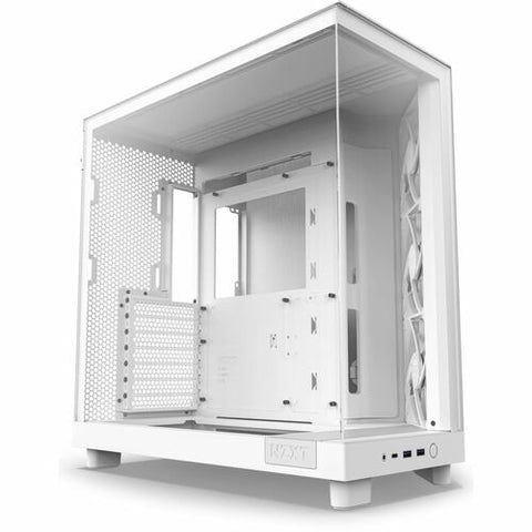 NZXT H6 Flow Compact Dual-Chamber Mid-Tower Airflow Case CC-H61FW-01